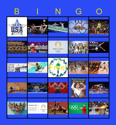 Summer Olympics Bingo Card