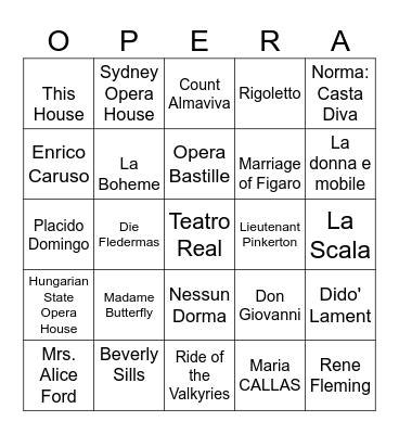 OTSL BINGO Card