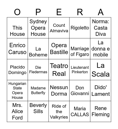 OTSL BINGO Card