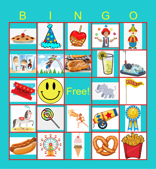 EMS Carnival Bingo Card