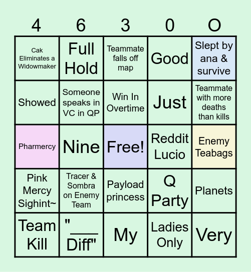 Oh Hai Bingo Card