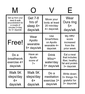 Summer BINGO Card