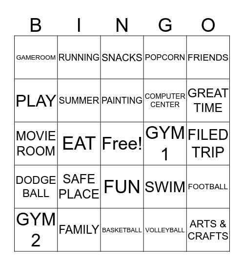 BGCM Bingo Card