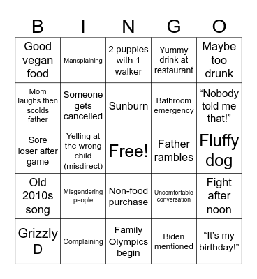 8/1/24 Bingo Card