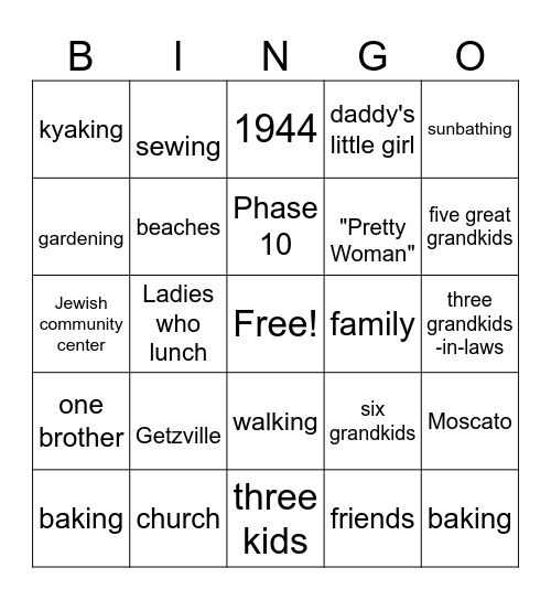 Happy Birthday Linda! Bingo Card