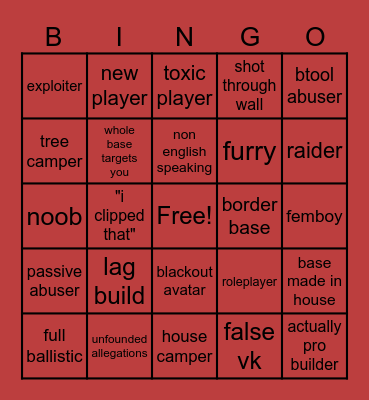 bedbug bingo!! Bingo Card