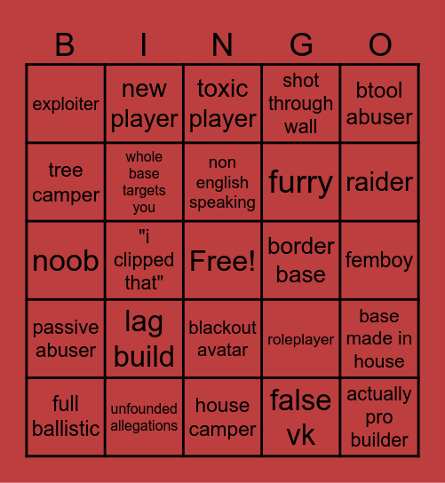 bedbug bingo!! Bingo Card