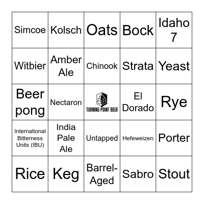 All Things Beer! Bingo Card