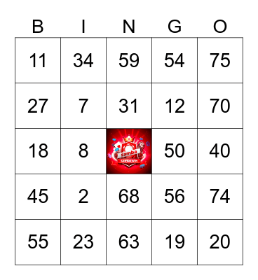 SAMBAWIN LUCKY BINGO GAME Bingo Card