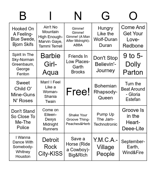 Billy&Olivia's Wedding Bingo Card