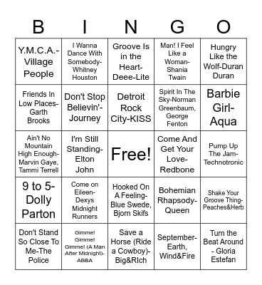 Billy&Olivia's Wedding Bingo Card