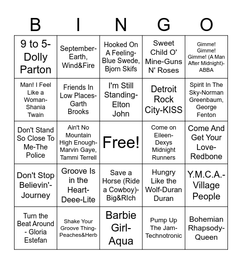 Billy&Olivia's Wedding Bingo Card