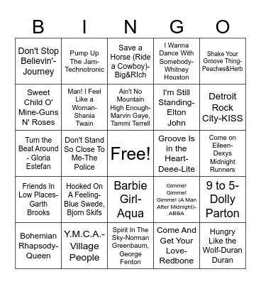 Billy&Olivia's Wedding Bingo Card