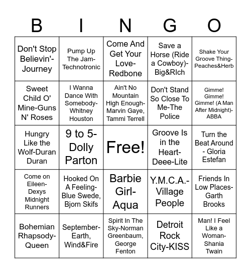 Billy&Olivia's Wedding Bingo Card