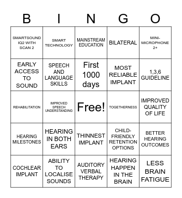 B.E.S.T Bingo Card