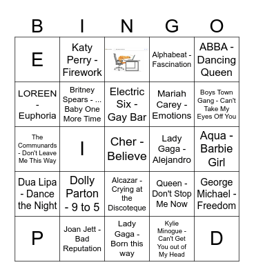 Pride Bingo Card