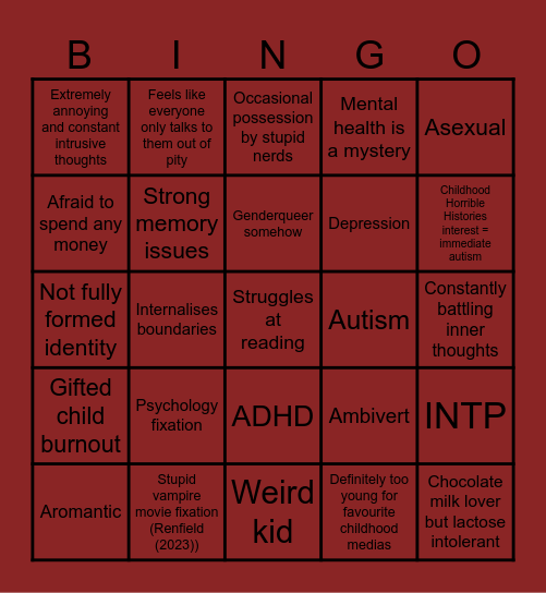 CB stupid experience Bingo Card