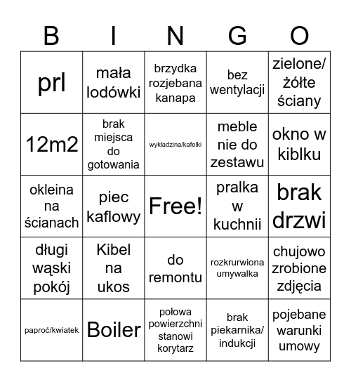 Peto dew Bingo Card