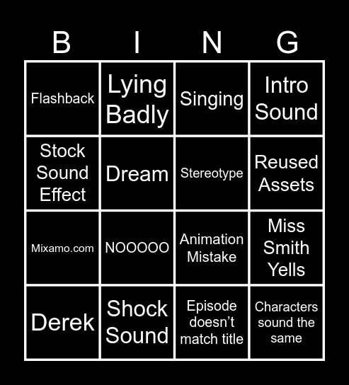 Alvinnnnnn Bingooooooo Bingo Card