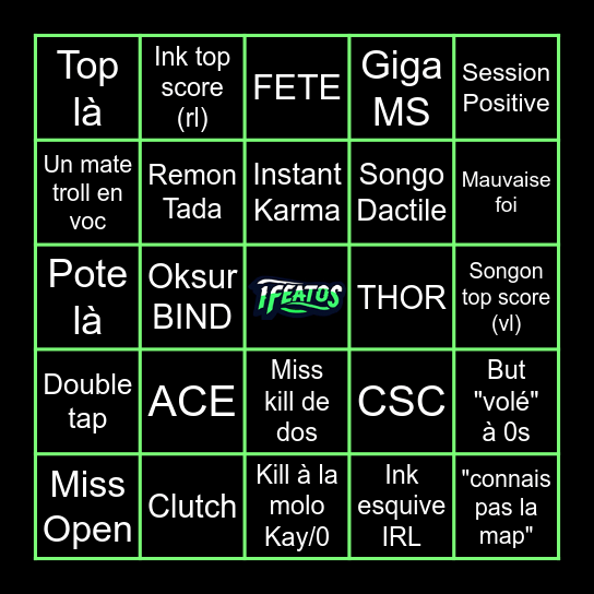 RiViD Day Bingo Card