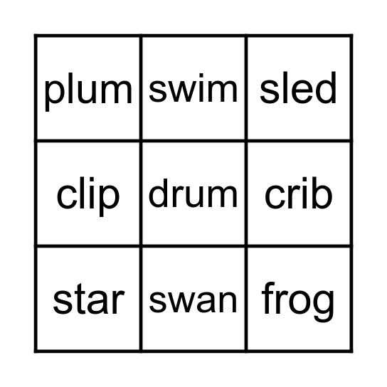 BLENDS BINGO Card