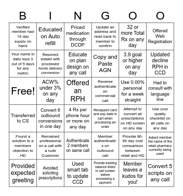 August Bingo! Bingo Card