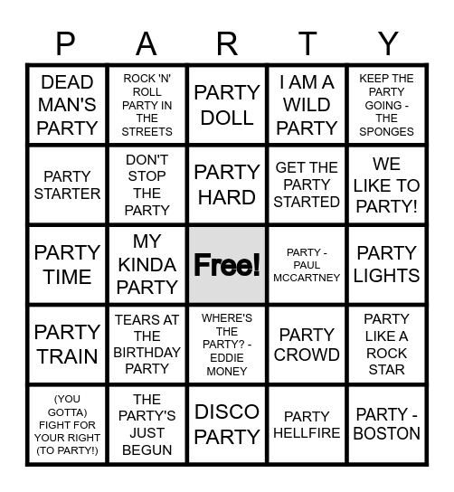 Bingo Card