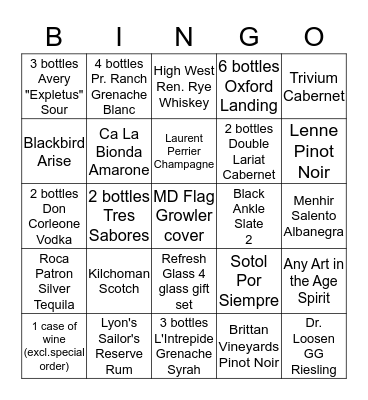 July Bingo Card