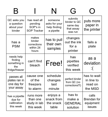 ICIMMB Tech Bingo Card