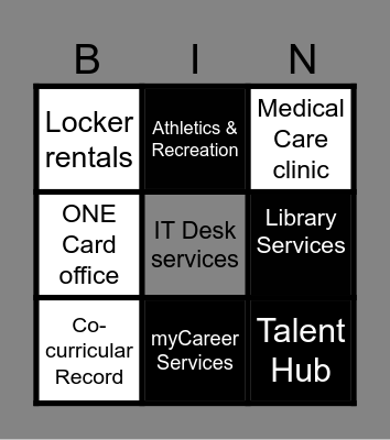 Conestoga's Bingo Card