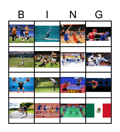 SPORTS Bingo Card