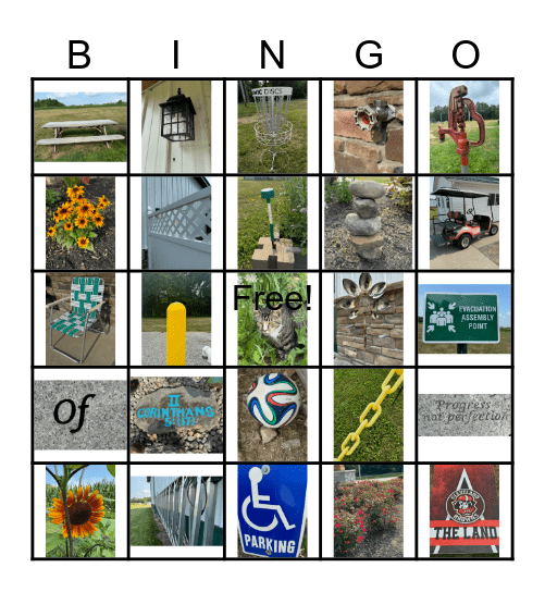 Family Night Bingo Card