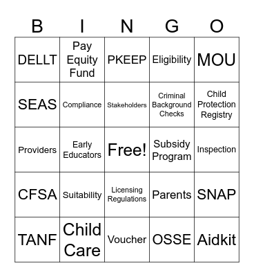 Ice Breaker Bingo Card