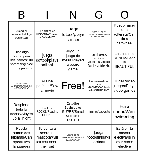 MARY GOLDA ROSS Bingo Card