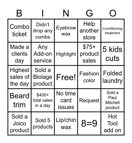 Super Bingo Card