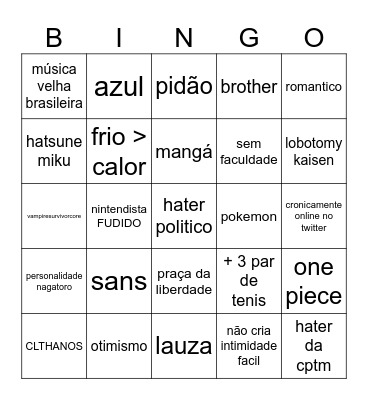 léo Bingo Card