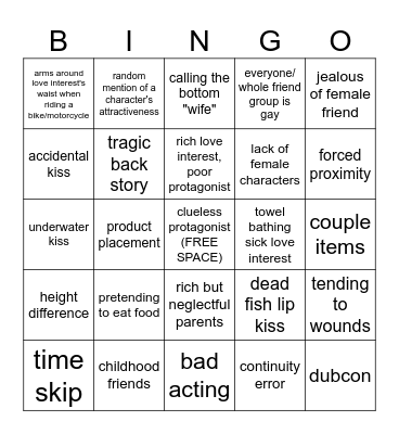 just BL things Bingo Card