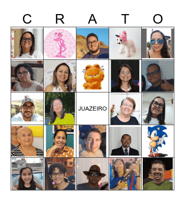 Boa Viagem Bingo Card