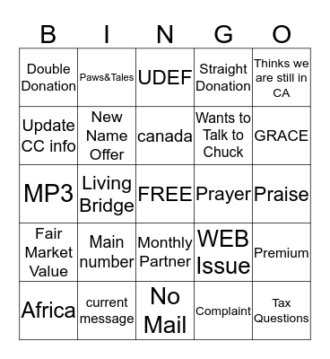 It's Too Hot Bingo Card