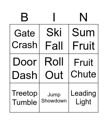 Fall Guys 4th Anniversary Party Bingo Card