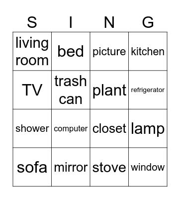 B Advanced Bingo Card