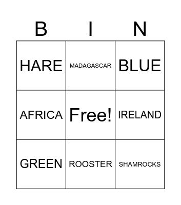 GLOBAL CULTURE Bingo Card