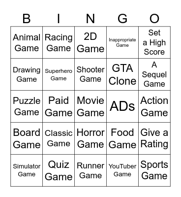 Playstore BINGO Card