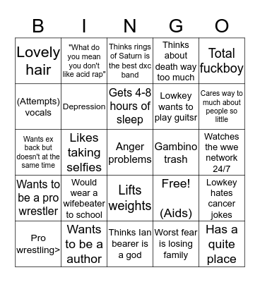 Deathmetalshnitzel bingo Card