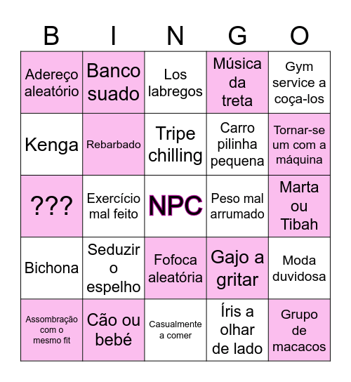 Big bingo Card