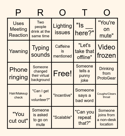 AR Retreat Virtual Bingo 2024 Bingo Card