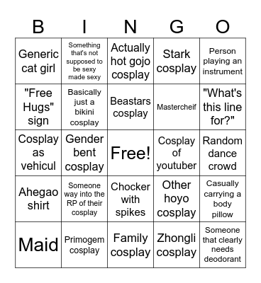 Otakuthon 2023 BINGO Card
