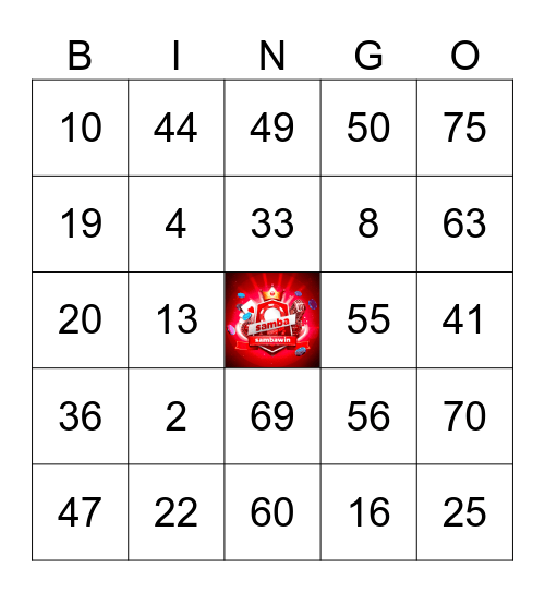 SAMBAWIN BINGO EVENT Bingo Card