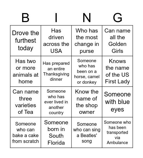 Tea & Cakes at Aunt Jenn's Bingo Card