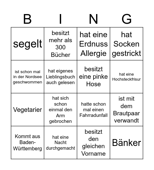 Olaf & Jamlong Bingo Card